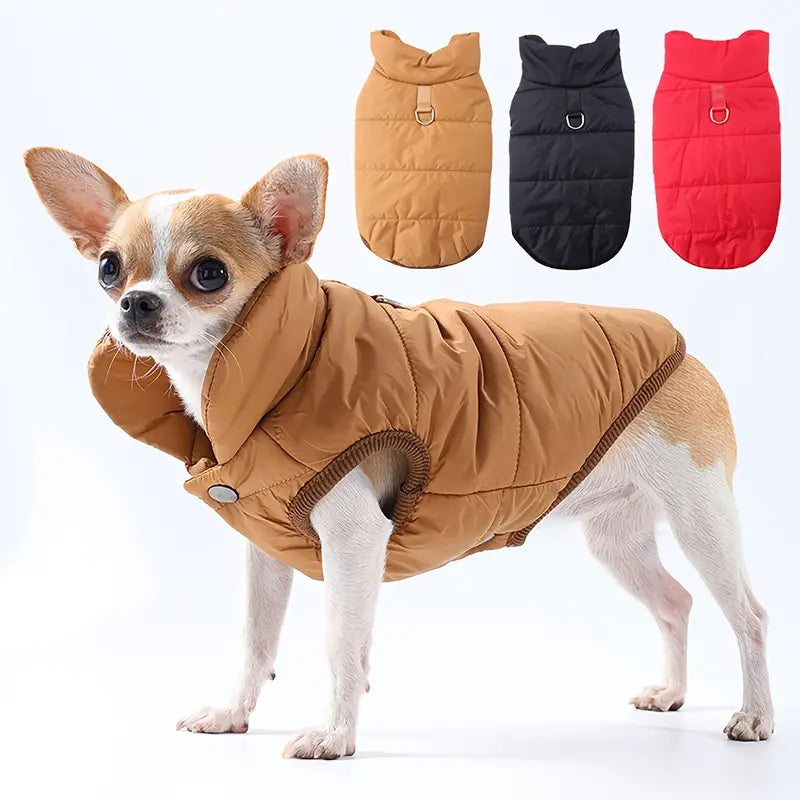 Hundemantel mit Druckknöpfen und wasserabweisendem Stoff | Sibylla