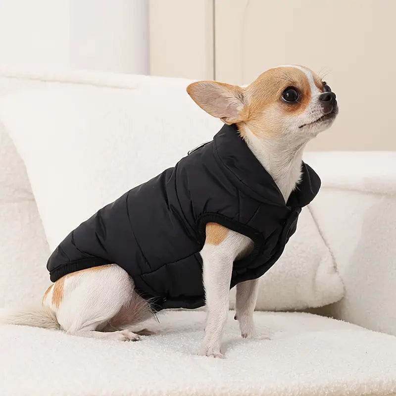 Hundemantel mit Druckknöpfen und wasserabweisendem Stoff | Sibylla