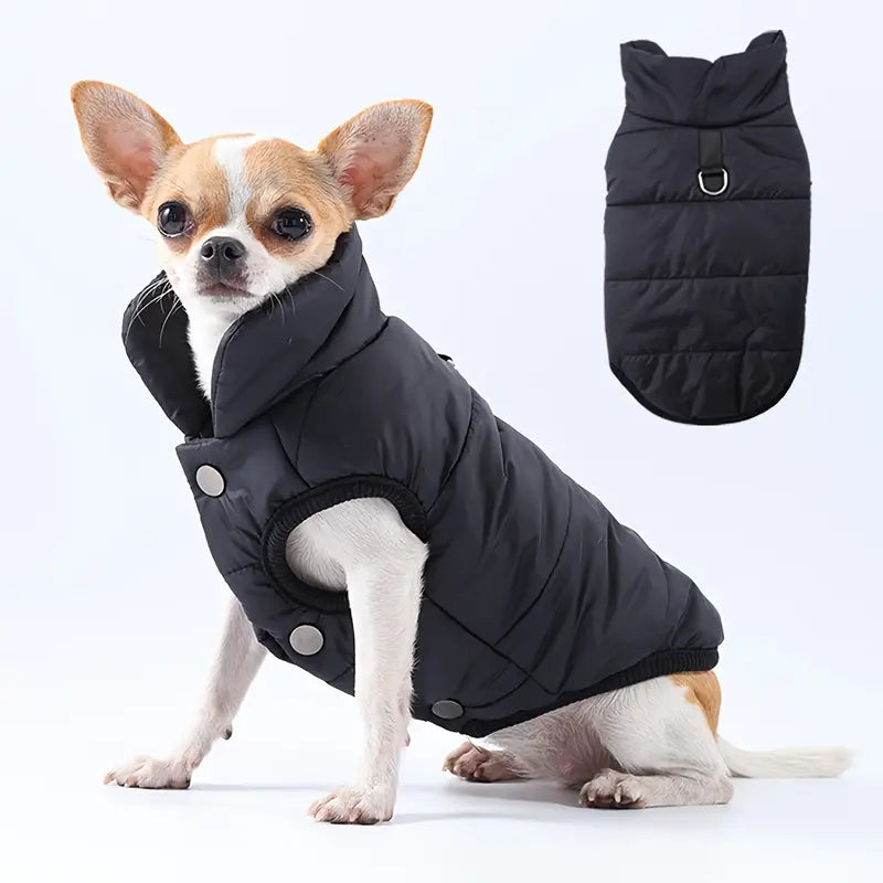 Hundemantel mit Druckknöpfen und wasserabweisendem Stoff | Sibylla