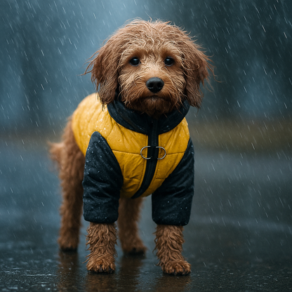 Hundemantel mit Fleece wasserfesten Stoff doppelten D Ringen | Lutz