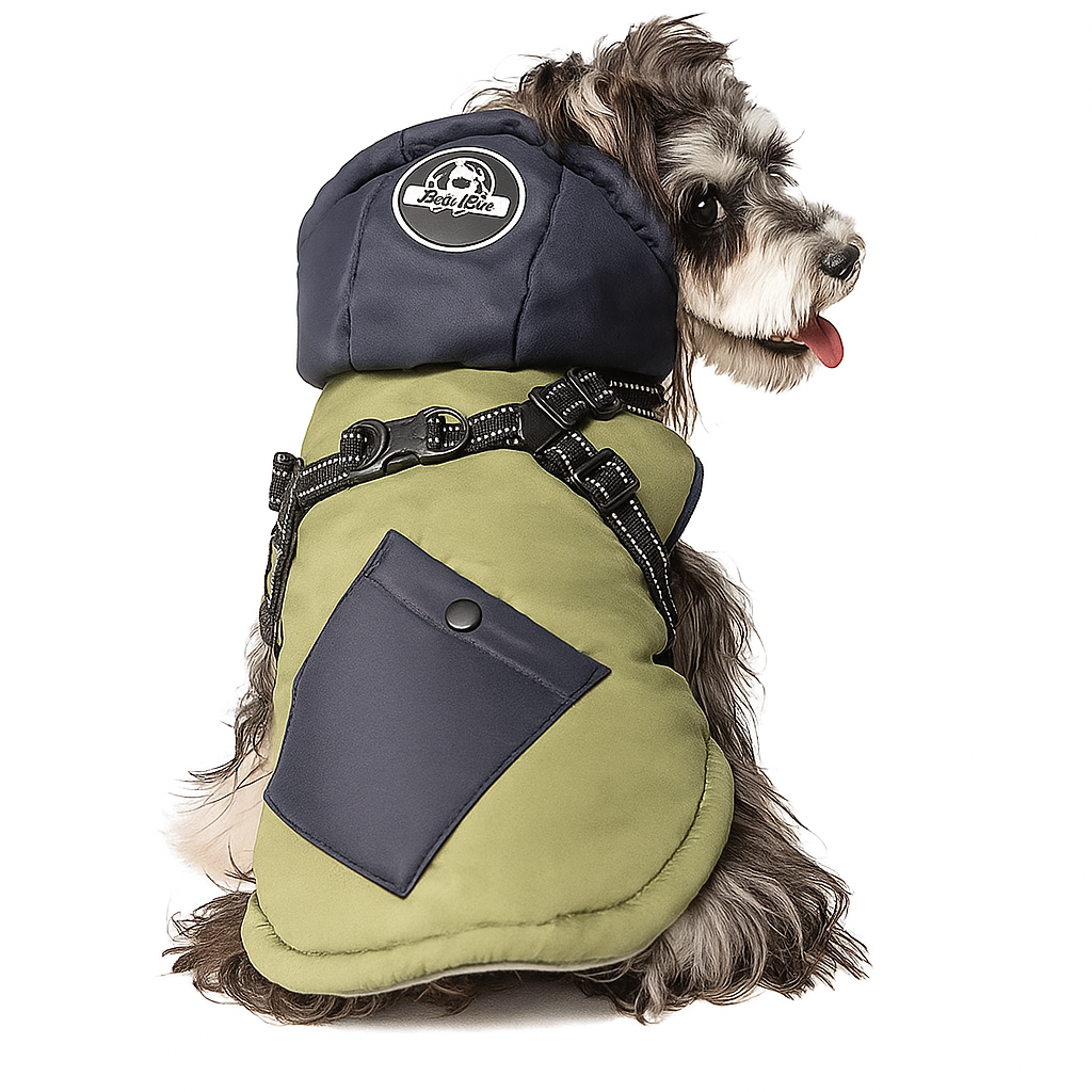 Hundemantel mit Fleecefutter für Winter Regen und Wind | Misty