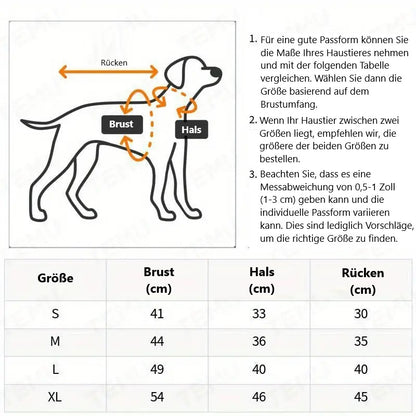 Hundemantel mit Fleecefutter für Winter Regen und Wind | Misty