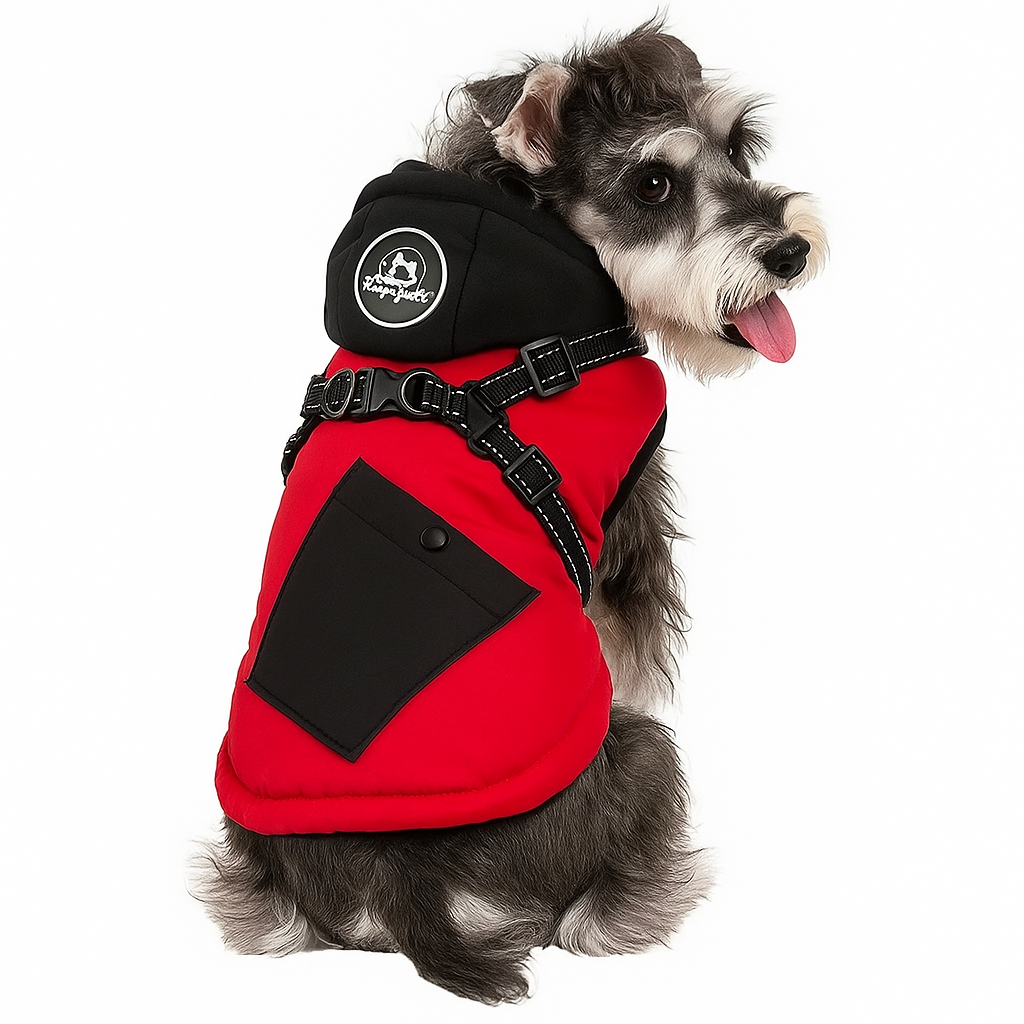 Hundemantel mit Fleecefutter für Winter Regen und Wind | Misty