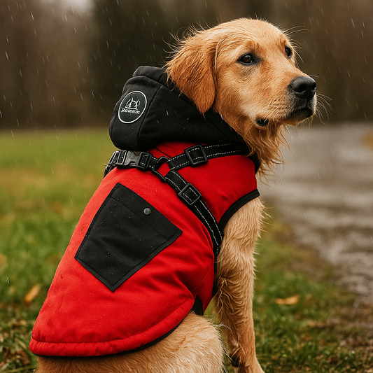 Hundemantel mit Fleecefutter für Winter Regen und Wind | Misty