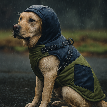 Hundemantel mit Fleecefutter für Winter Regen und Wind | Misty
