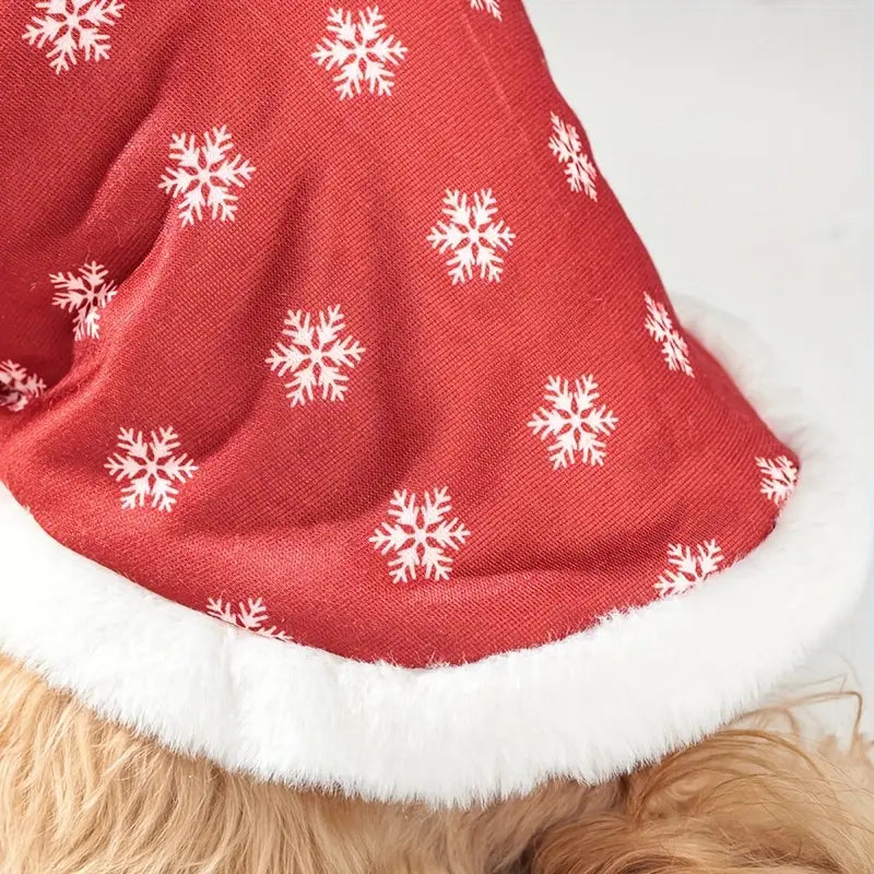 Hundemantel mit warmer Fütterung und Weihnachtsmotiv | Wunder