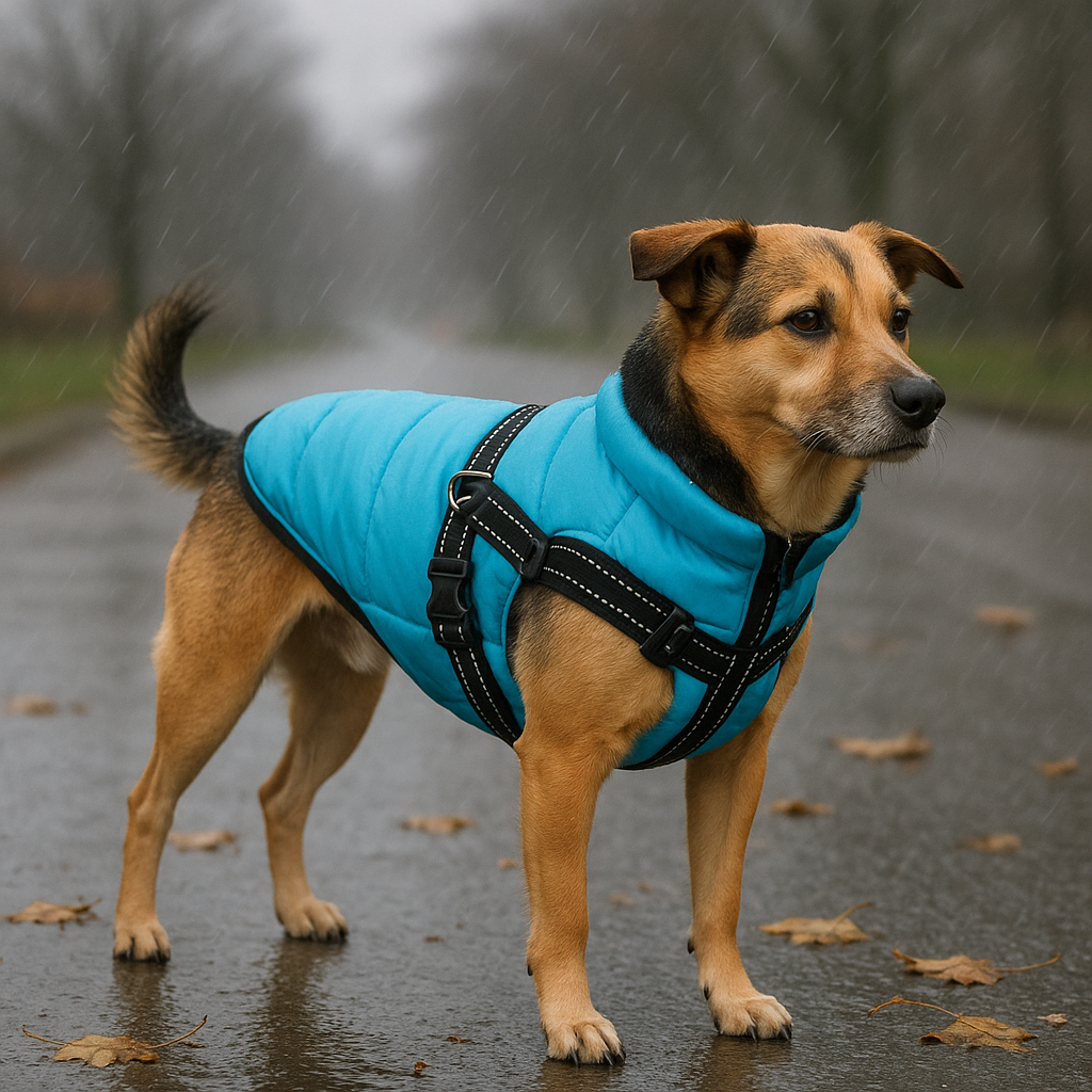 Hundemantel mit wasserabweisendem Stoff für Regen | Silke