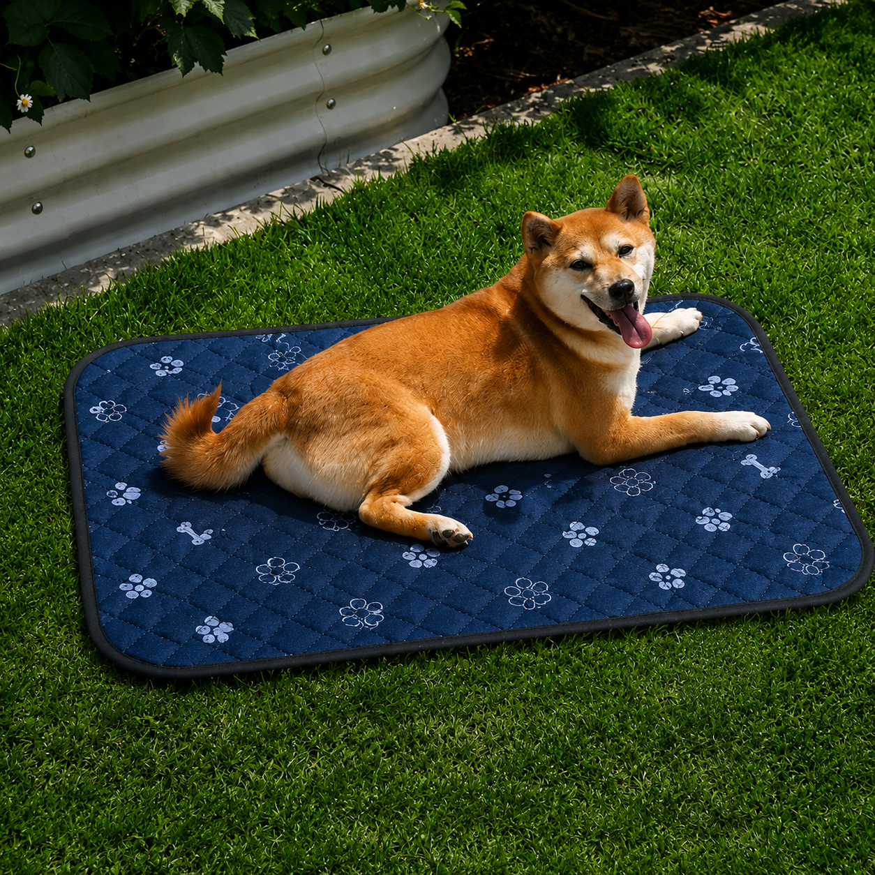 Hundematte Oxford wasserabweisend waschbar fuer Sommer | Oxivaro