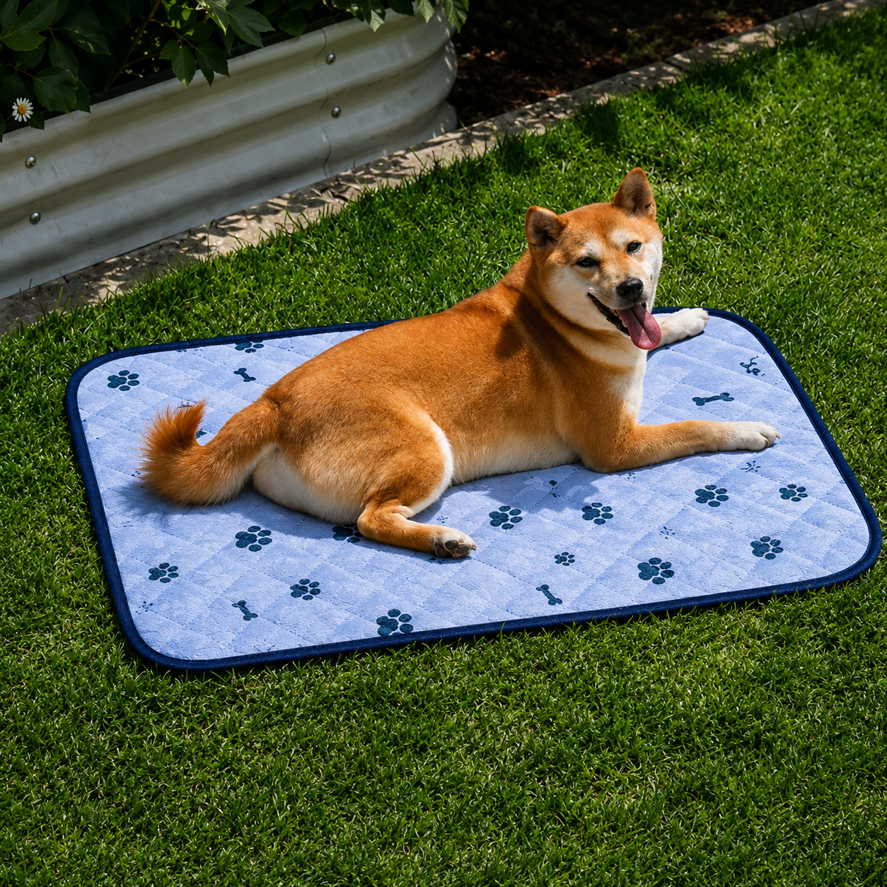 Hundematte Oxford wasserabweisend waschbar fuer Sommer | Oxivaro