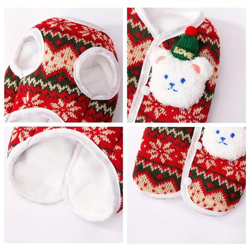 Hundepullover mit 3D Bär für kalte Tage | Ulfmas