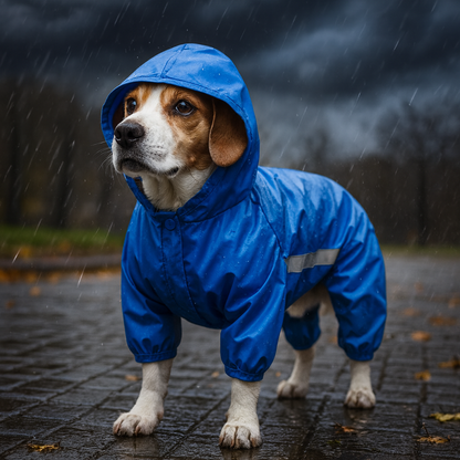 Hunderegenmantel wasserdicht leicht für Regen | Sturm