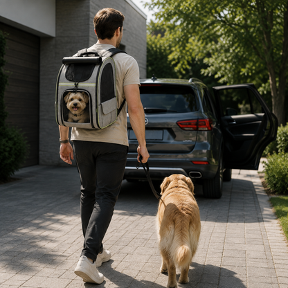 Hunderucksack und Katzenrucksack für Spaziergänge und Radtouren | Atlas