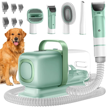 Hundeschermaschine Set mit Staubsaugerfunktion | Flufino
