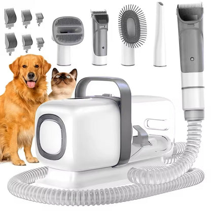 Hundeschermaschine Set mit Staubsaugerfunktion | Flufino