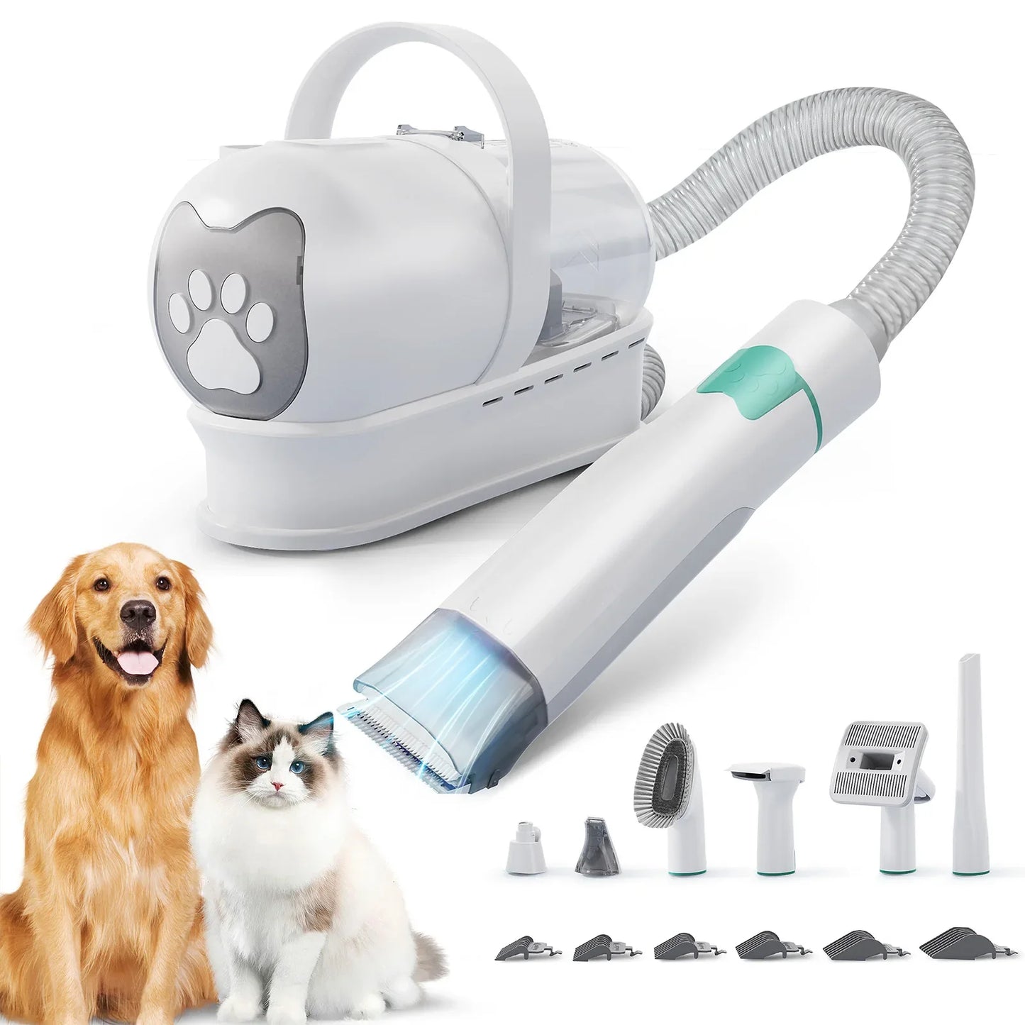 Hundeschermaschine mit Staubsaugerfunktion und Auffangbehälter | Petvace