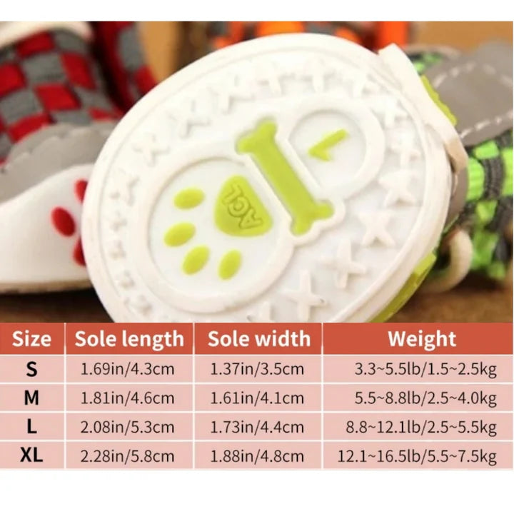 Hundeschuhe mit Fleecefutter und rutschfester Sohle für Winter | Zevvon