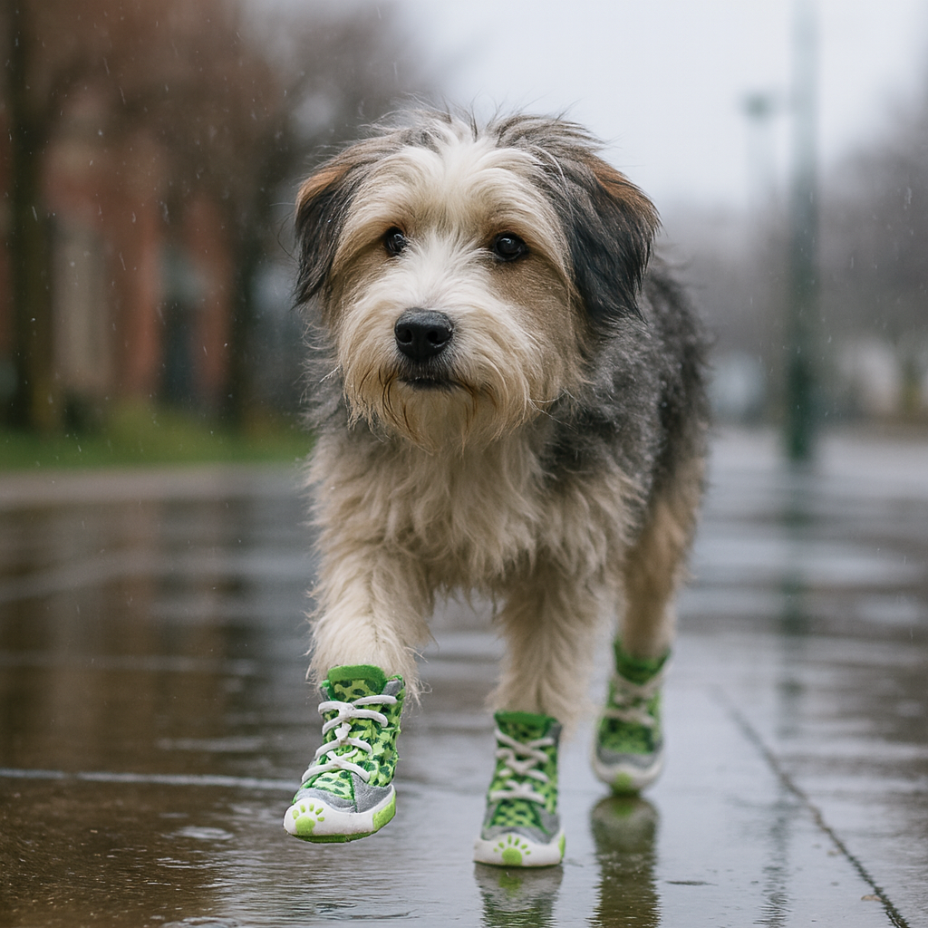 Hundeschuhe mit Fleecefutter und rutschfester Sohle für Winter | Zevvon