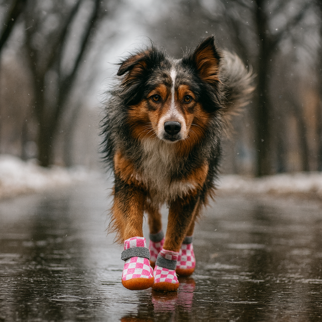 Hundeschuhe mit wasserabweisendem Material und Antislipsohle | Trando