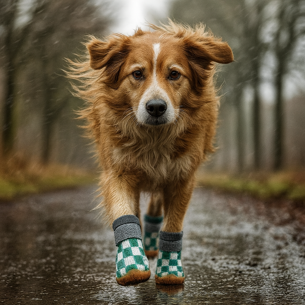 Hundeschuhe mit wasserabweisendem Material und Antislipsohle | Trando