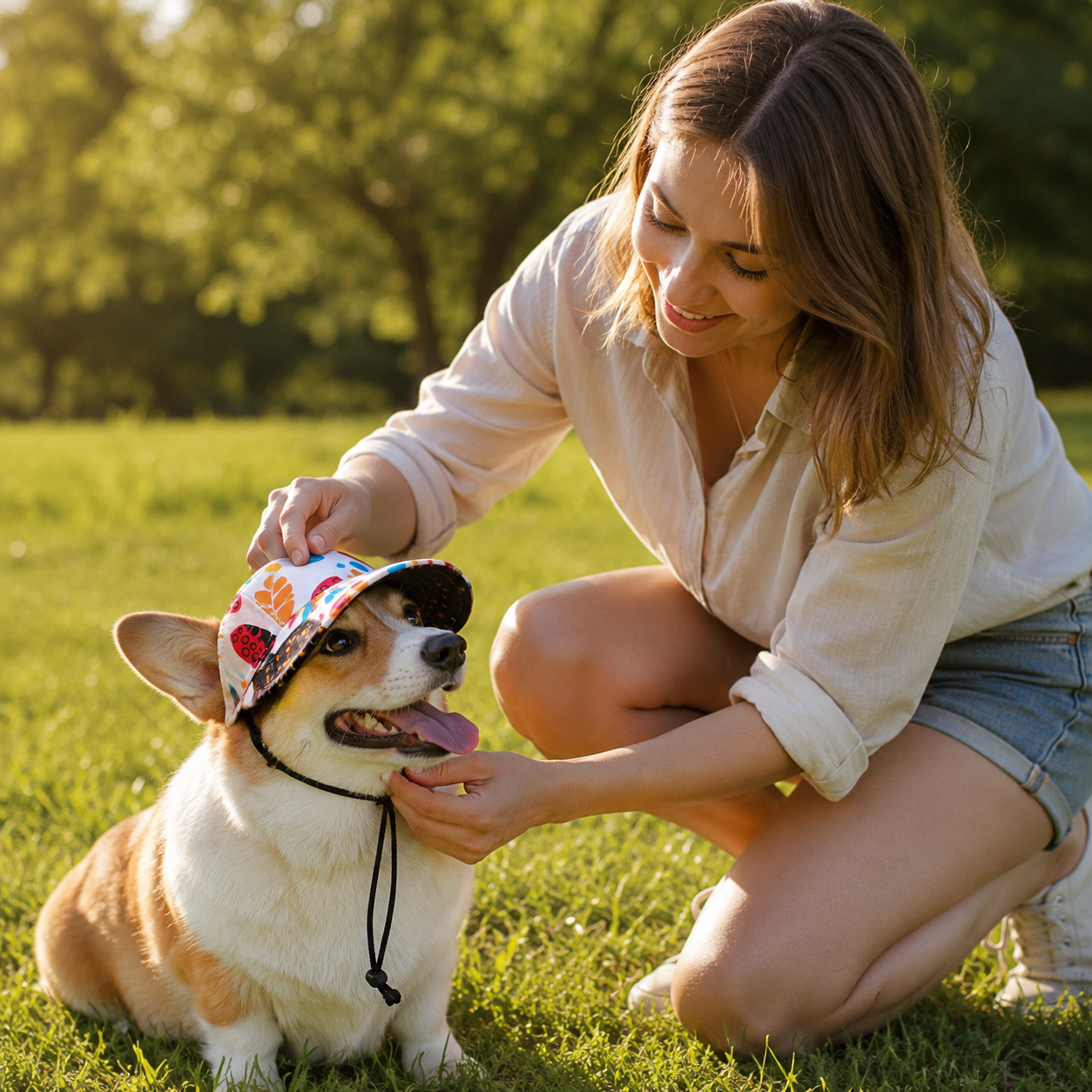 Hundesonnenhut UPF 50+ atmungsaktiv fuer Sommerspaziergaenge | Sonnivo