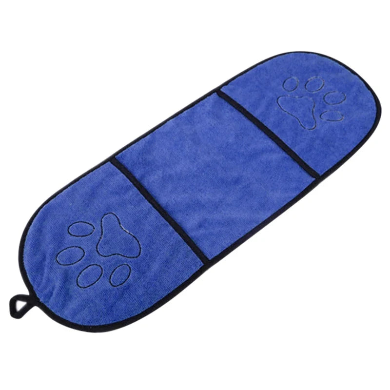 Hundetrockentuch saugstark Mikrofaser mit Taschen | PawDrape
