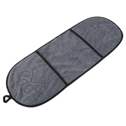 Hundetrockentuch saugstark Mikrofaser mit Taschen | PawDrape