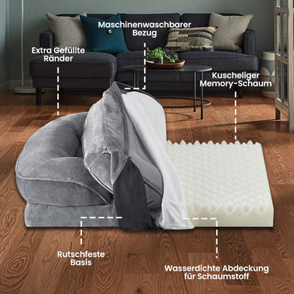 Marvin Unterstützendes Hundebett mit Memory Foam
