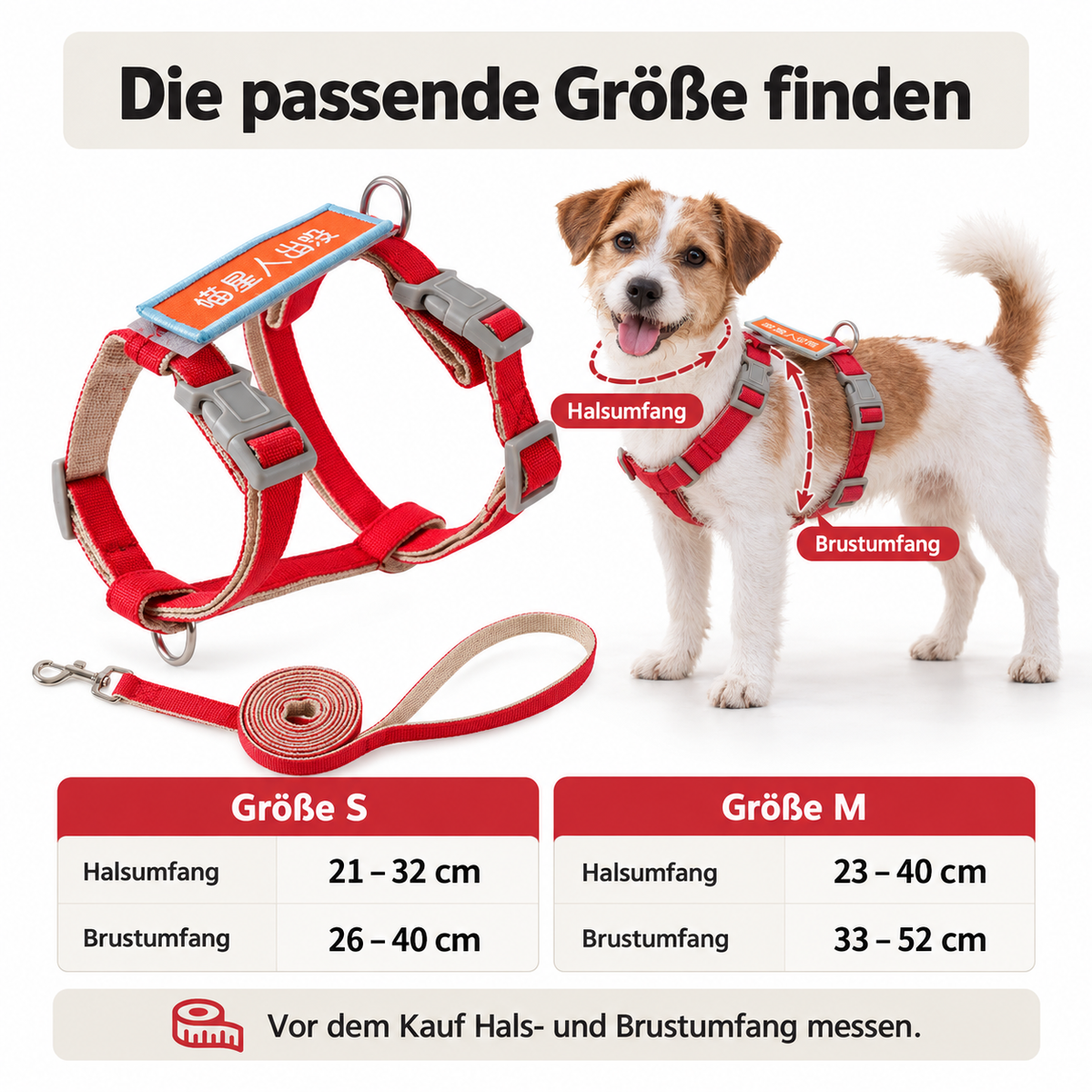 Jonathan | Verstellbares H-Geschirr für Hunde