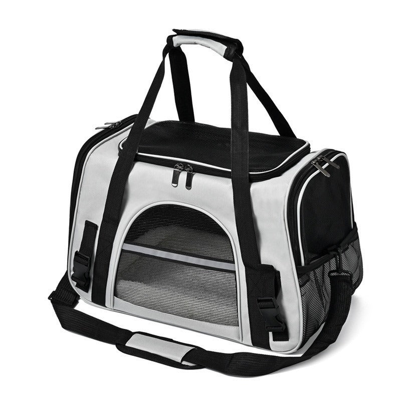 Katze Transportbox mit drei Eingängen und atmungsaktivem Design | Mobibag