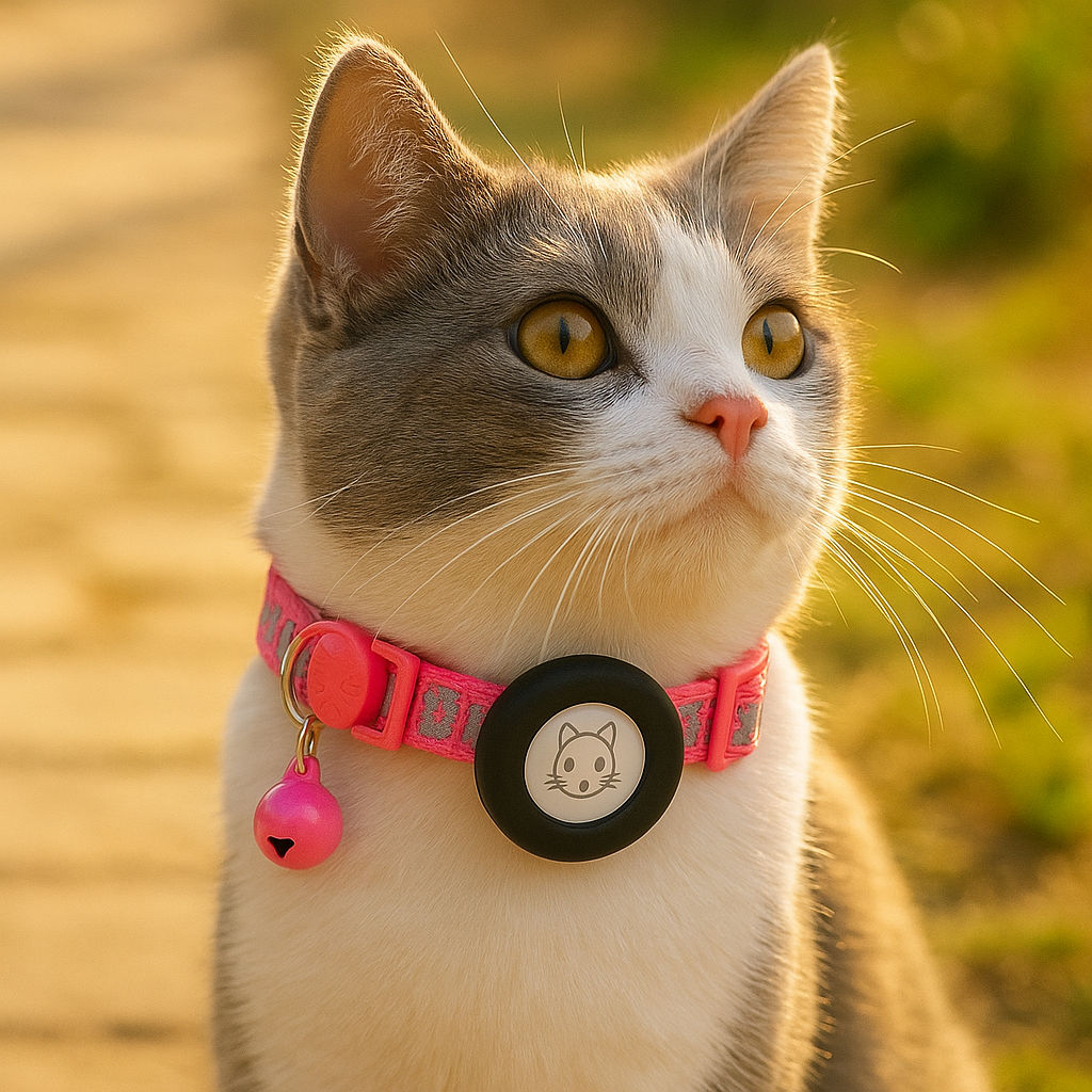 Katze halsband mit AirTag-Halterung und verstellbarer Passform | Belloy