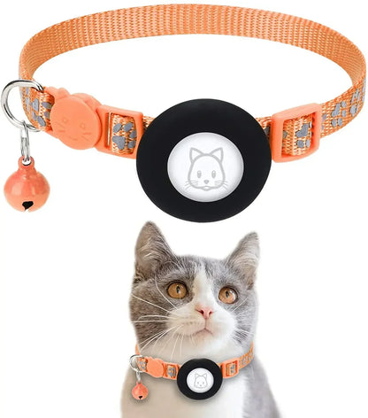 Katze halsband mit AirTag-Halterung und verstellbarer Passform | Belloy