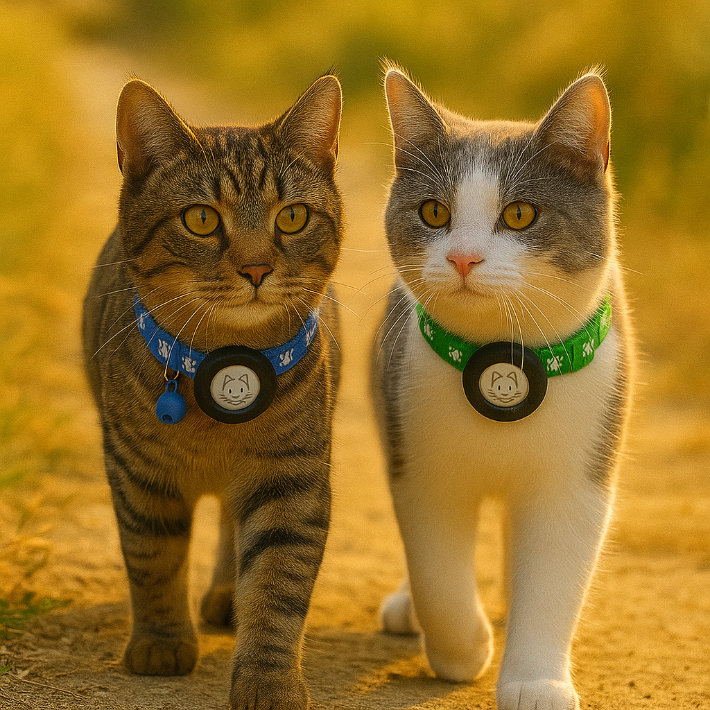 Katze halsband mit AirTag-Halterung und verstellbarer Passform | Belloy