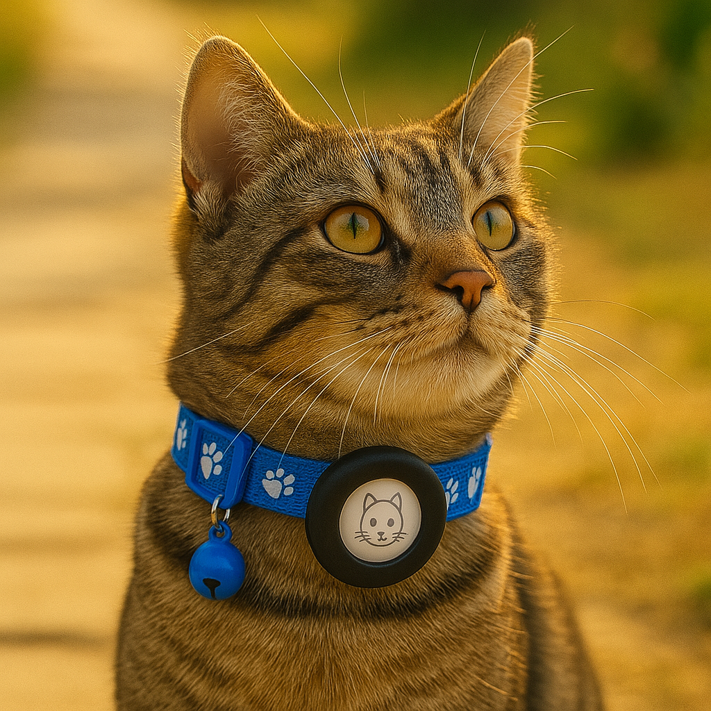Katze halsband mit AirTag-Halterung und verstellbarer Passform | Belloy