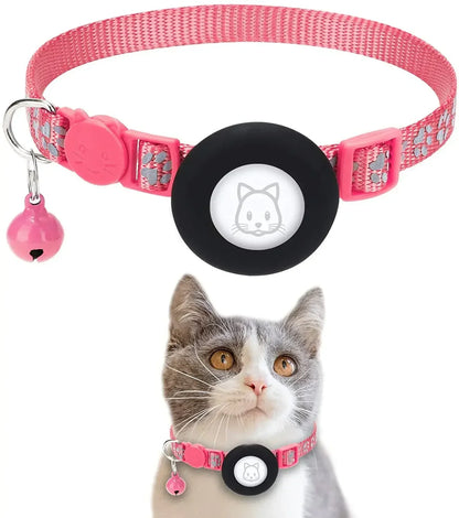 Katze halsband mit AirTag-Halterung und verstellbarer Passform | Belloy