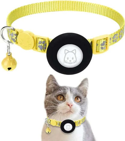 Katze halsband mit AirTag-Halterung und verstellbarer Passform | Belloy