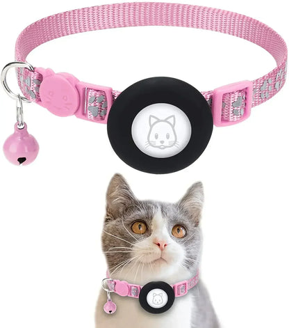 Katze halsband mit AirTag-Halterung und verstellbarer Passform | Belloy