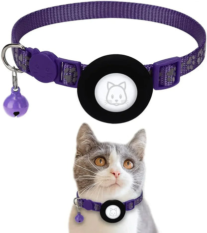 Katze halsband mit AirTag-Halterung und verstellbarer Passform | Belloy