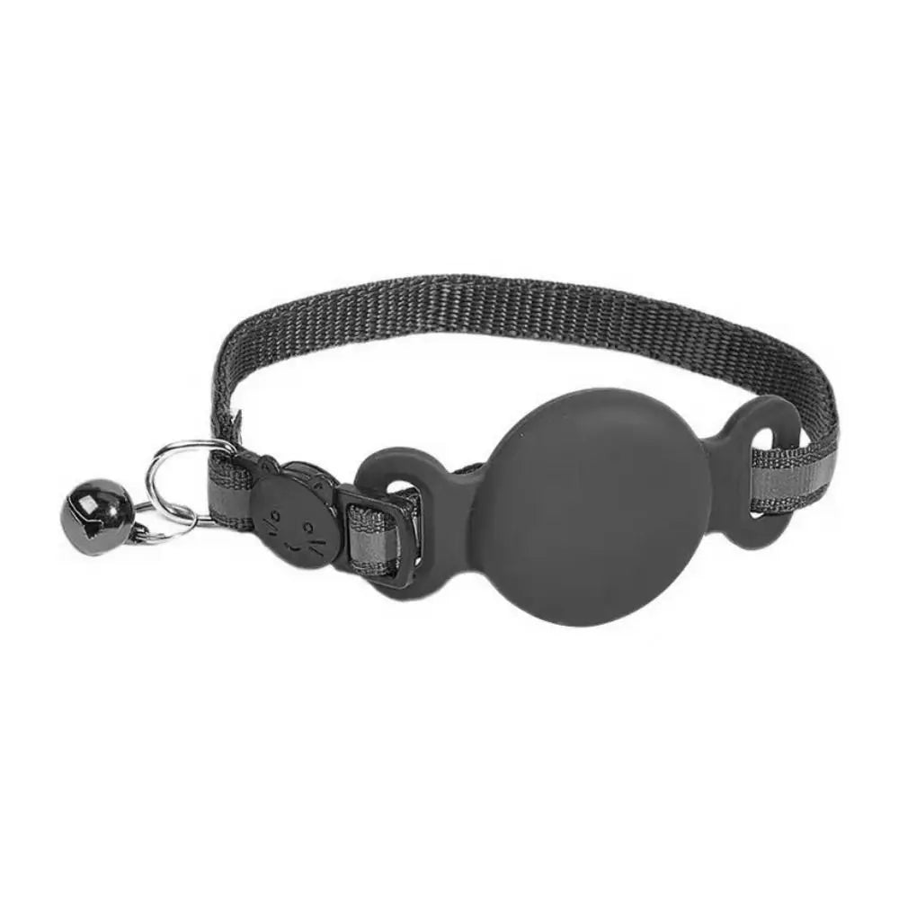 Katze halsband mit AirTag Halterung und reflektierendem Streifen | Felitag