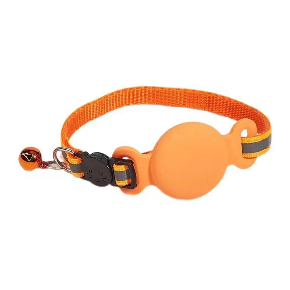 Katze halsband mit AirTag Halterung und reflektierendem Streifen | Felitag