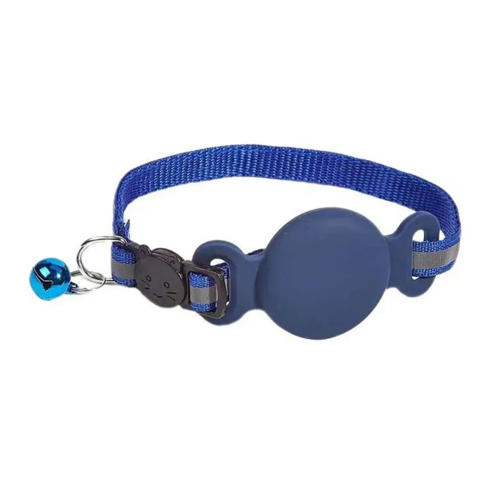 Katze halsband mit AirTag Halterung und reflektierendem Streifen | Felitag