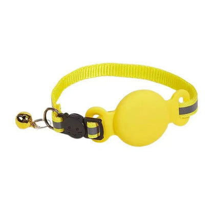 Katze halsband mit AirTag Halterung und reflektierendem Streifen | Felitag