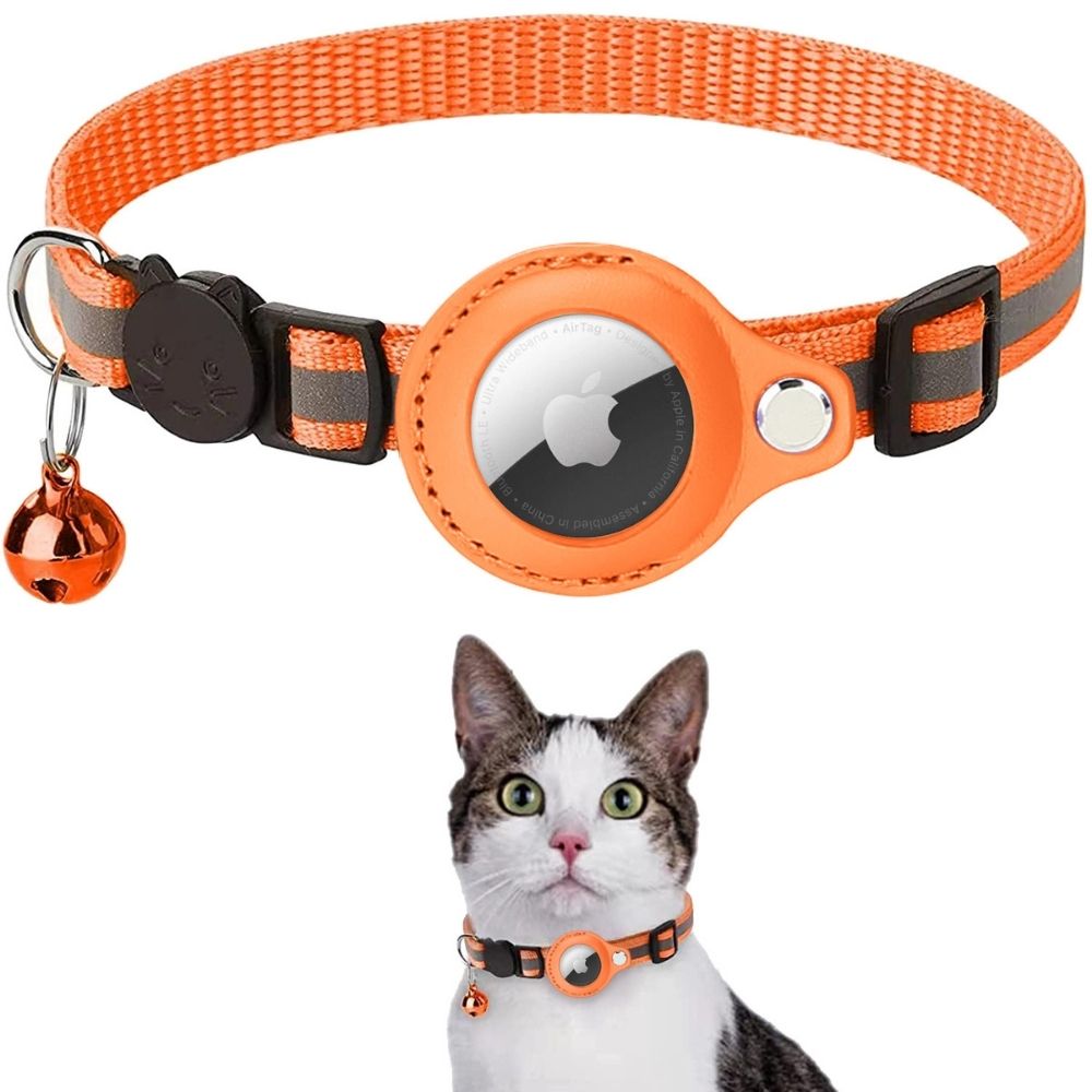 Katzenhalsband GPS Halter Reflektierend Verstellbar | Tracilo