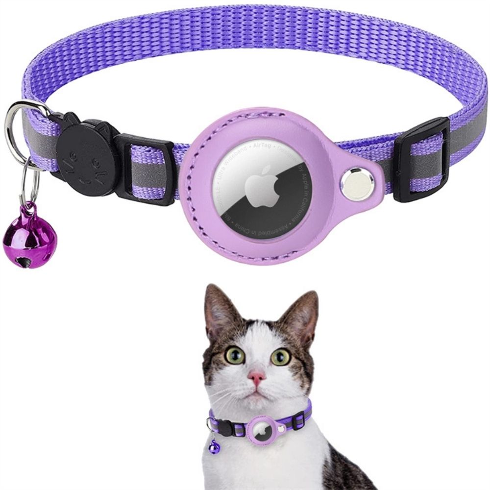 Katzenhalsband GPS Halter Reflektierend Verstellbar | Tracilo