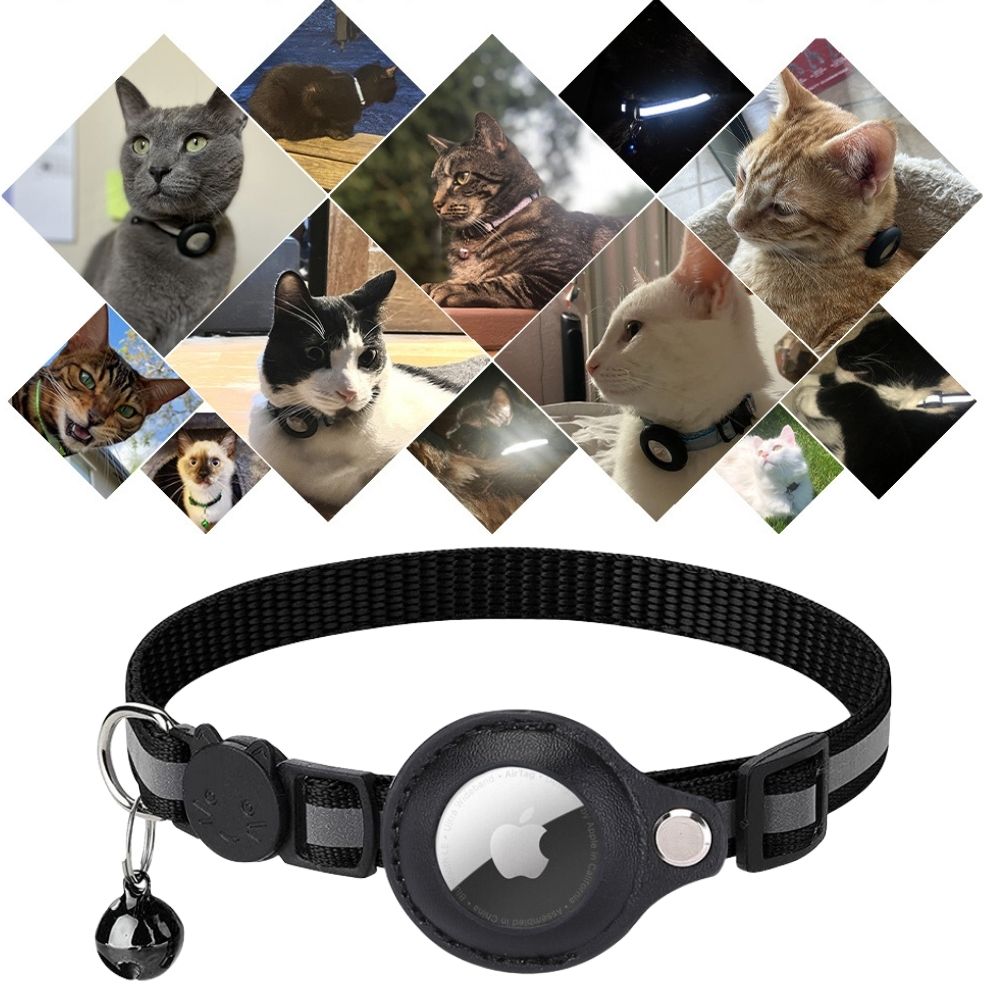 Katzenhalsband GPS Halter Reflektierend Verstellbar | Tracilo