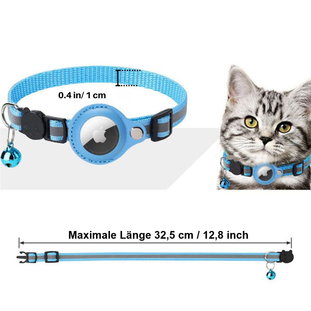 Katzenhalsband GPS Halter Reflektierend Verstellbar | Tracilo
