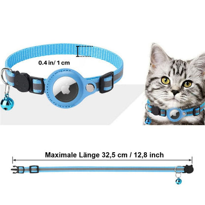 Katzenhalsband GPS Halter Reflektierend Verstellbar | Tracilo