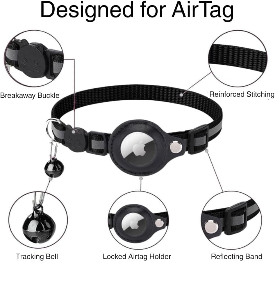 Katzenhalsband GPS Halter Reflektierend Verstellbar | Tracilo