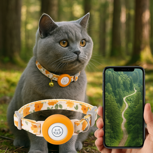 Katzenhalsband geeignet für gps katze AirTag Tracking | Pawtrax Pro
