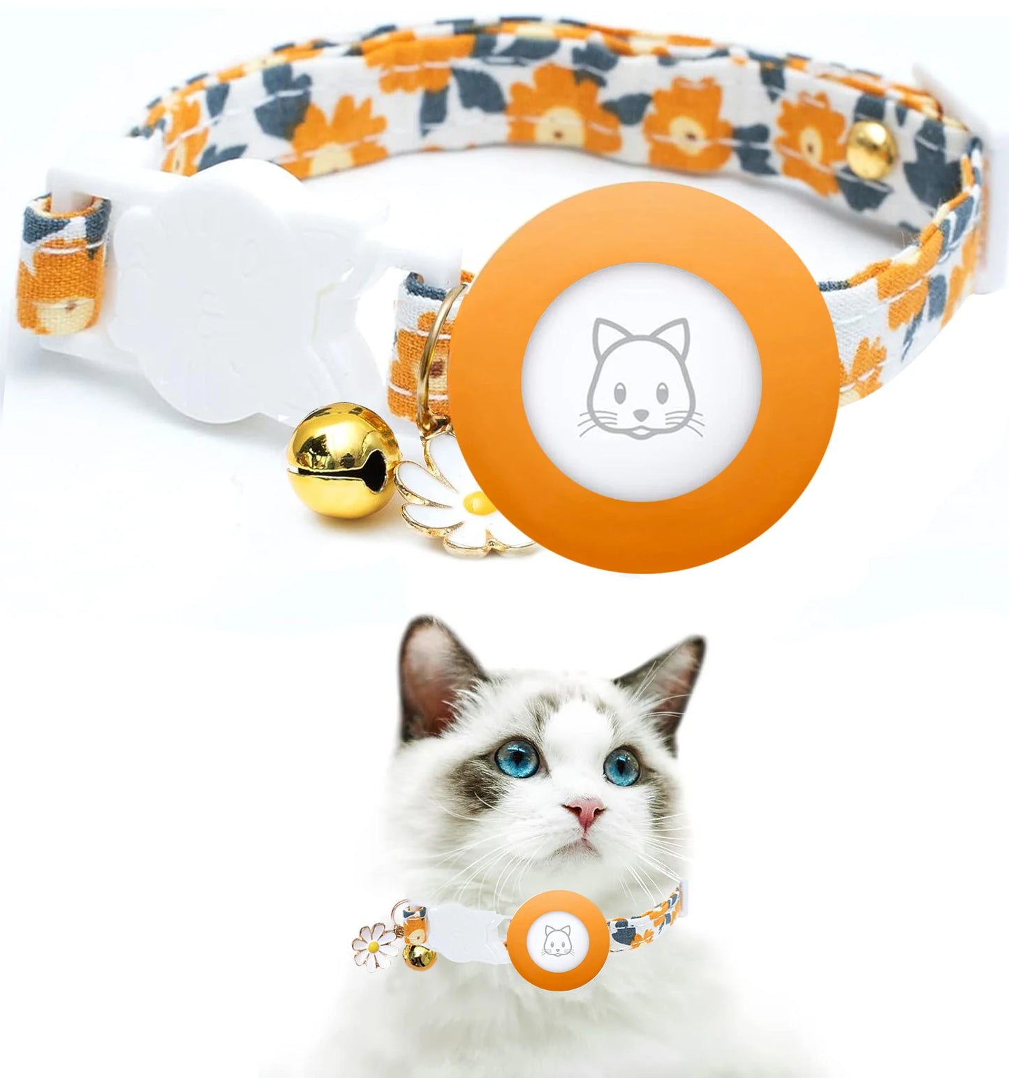 Katzenhalsband geeignet für gps katze AirTag Tracking | Pawtrax Pro
