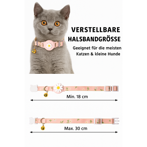 Katzenhalsband geeignet für gps katze AirTag Tracking | Pawtrax Pro
